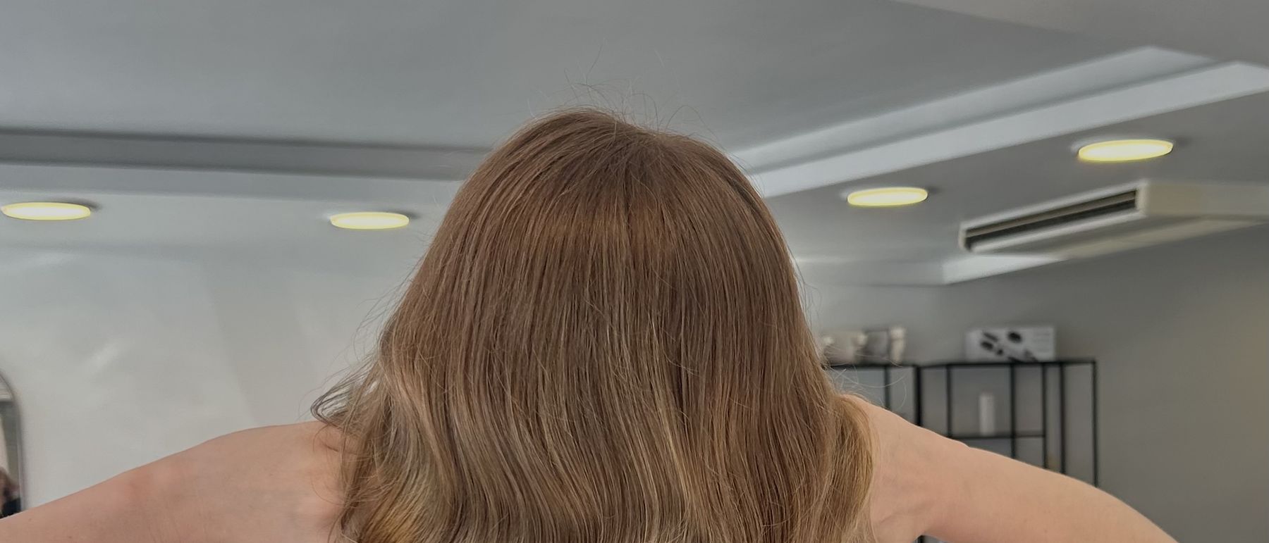 Balayage-Ergebnis von hinten